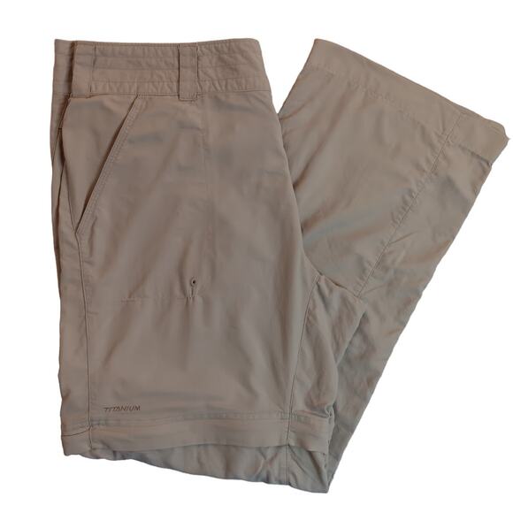Columbia Titanium Convertible Pants Womens 12 33X29 Light Tan Packable - Picture 2 of 16